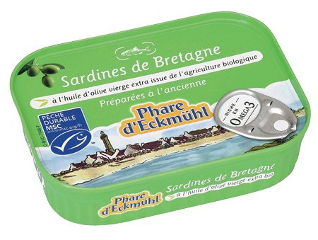 Boîte de sardines à l'ancienne - Sardines au naturel à l'huile d'olive