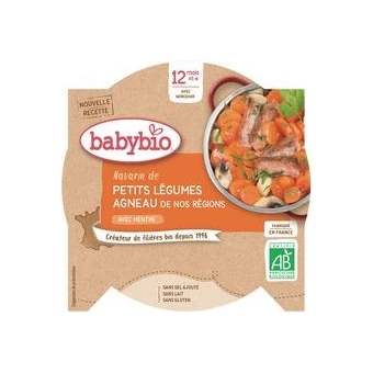 Assiette Navarin de Légumes & Agneau - 230g - Babybio