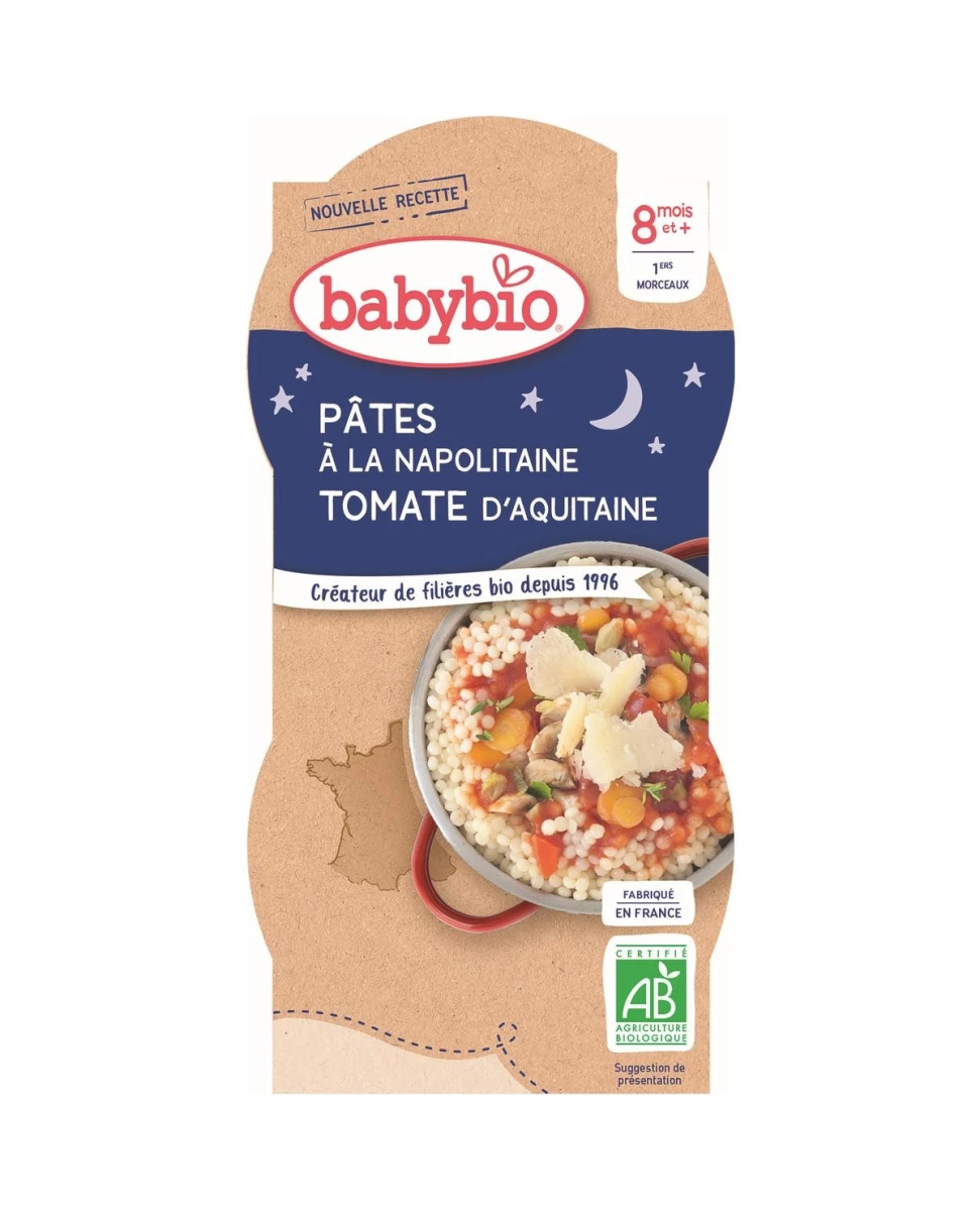 Bol Pâtes Napolitaine - 2x200g - Babybio