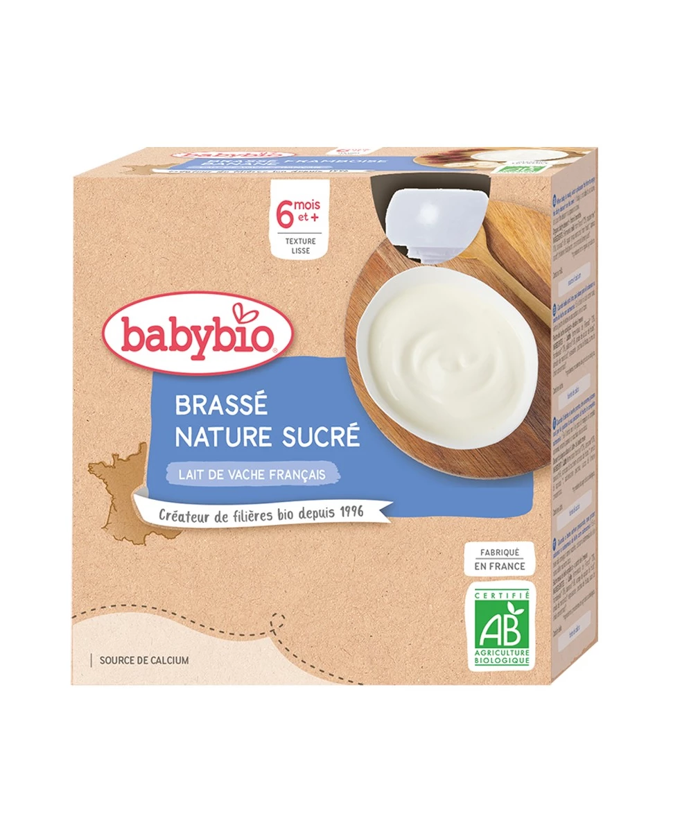 Brasse Nature Sucré - 4x85g - Babybio