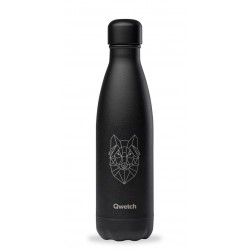 Bouteille Nomade Isotherme - Tattoo Loup - 500ml - Qwetch