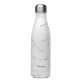 Bouteille Nomade Isotherme - Marbre Blanc - 500ml - Qwetch