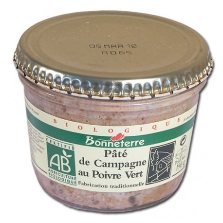 Pâté de Campagne au Poivre Vert 190g -Bonneterre