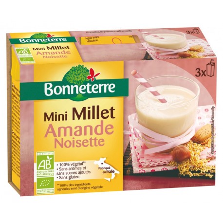 Mini Millet Amande Noisette - 3x20cl - Bonneterre