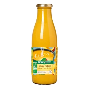 Soupe Potiron Coco Curry - 75cl - Bonneterre