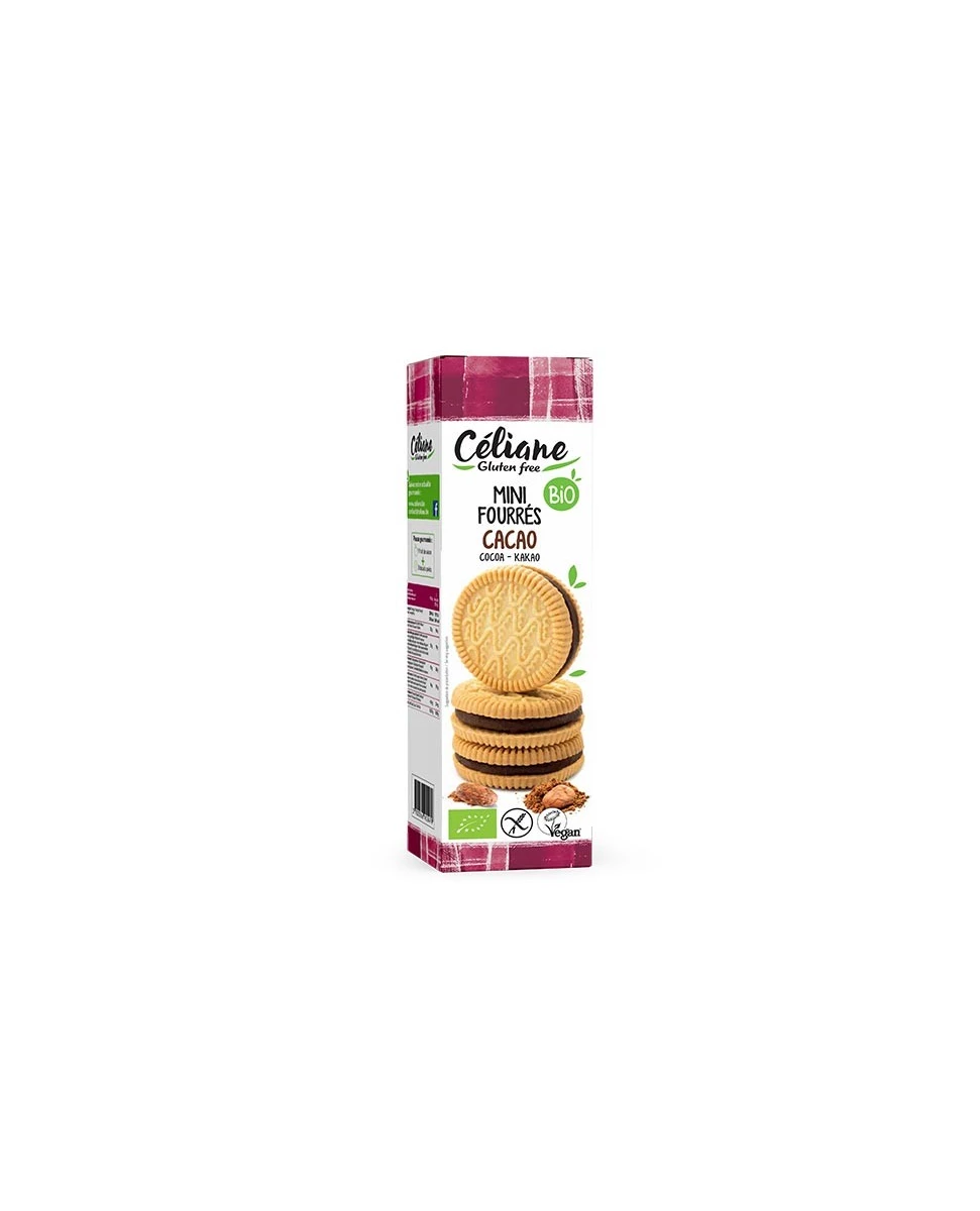 Mini Biscuit Fourrés Cacao - 125g - Céliane