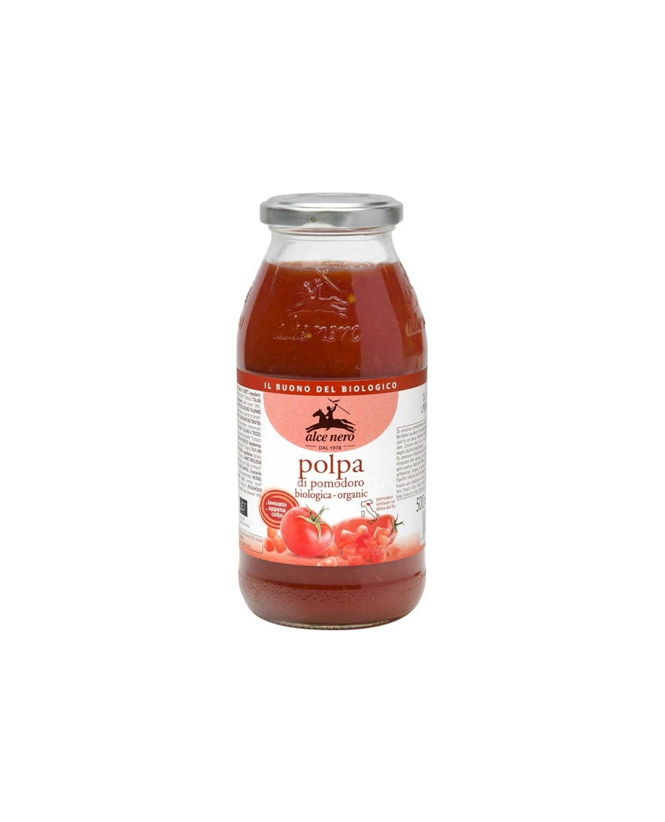 Pulpe de Tomates Bio au Basilic 500g-Alce Nero