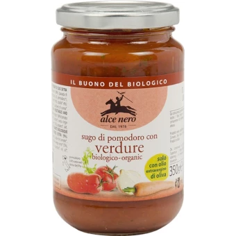 Sauce Tomate aux Légumes 350g-Alce Nero