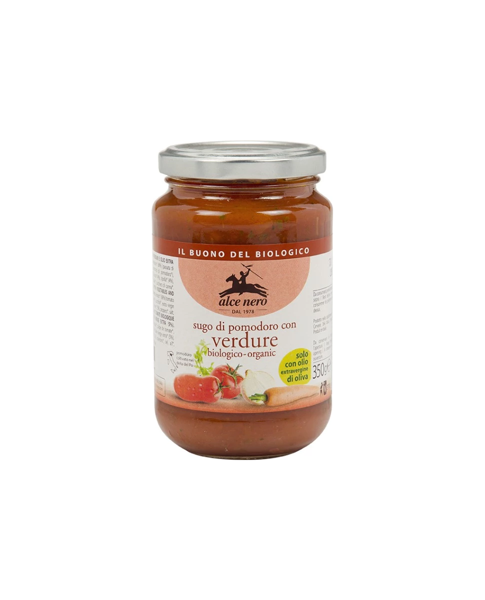 Sauce Tomate aux Légumes 350g-Alce Nero