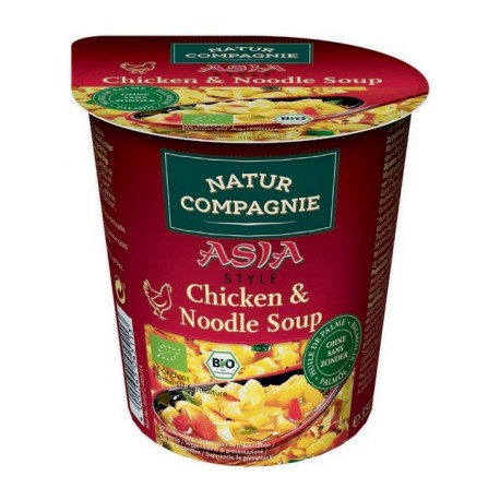 Soupe Asiatique de Poulet aux Pâtes 55g-Natur Compagnie