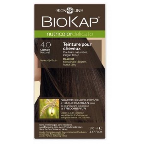 Teinture pour Cheveux 4.0 Châtain Naturel - 140ml - Biokap