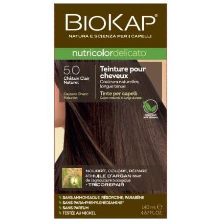 Teinture pour Cheveux 5.0 Châtain Clair Naturel - 140ml - Biokap
