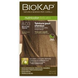 Teinture pour Cheveux 8.03 Blond Clair Naturel - 140ml - Biokap