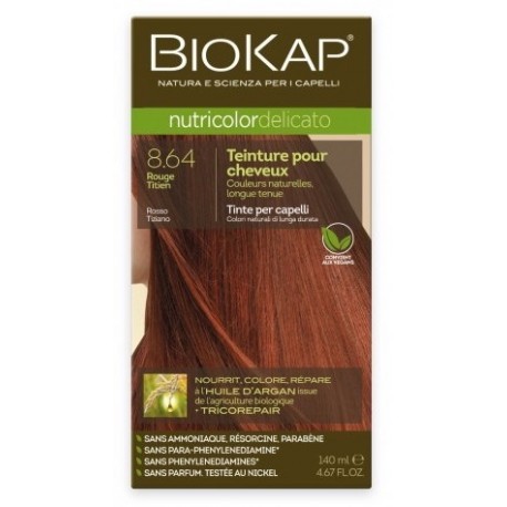 Teinture pour Cheveux 8.64 Titian Rouge - 140ml - Biokap