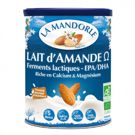 Lait en Poudre Amande Omega - 400g - La Mandorle