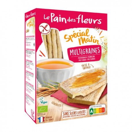 Tartines Craquantes Bio Multigraines Spécial Matin - 230g - Le Pain des Fleurs