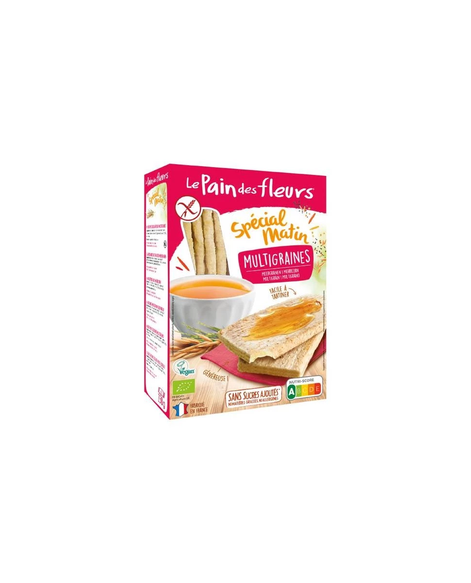 Tartines Craquantes Bio Multigraines Spécial Matin - 230g - Le Pain des Fleurs