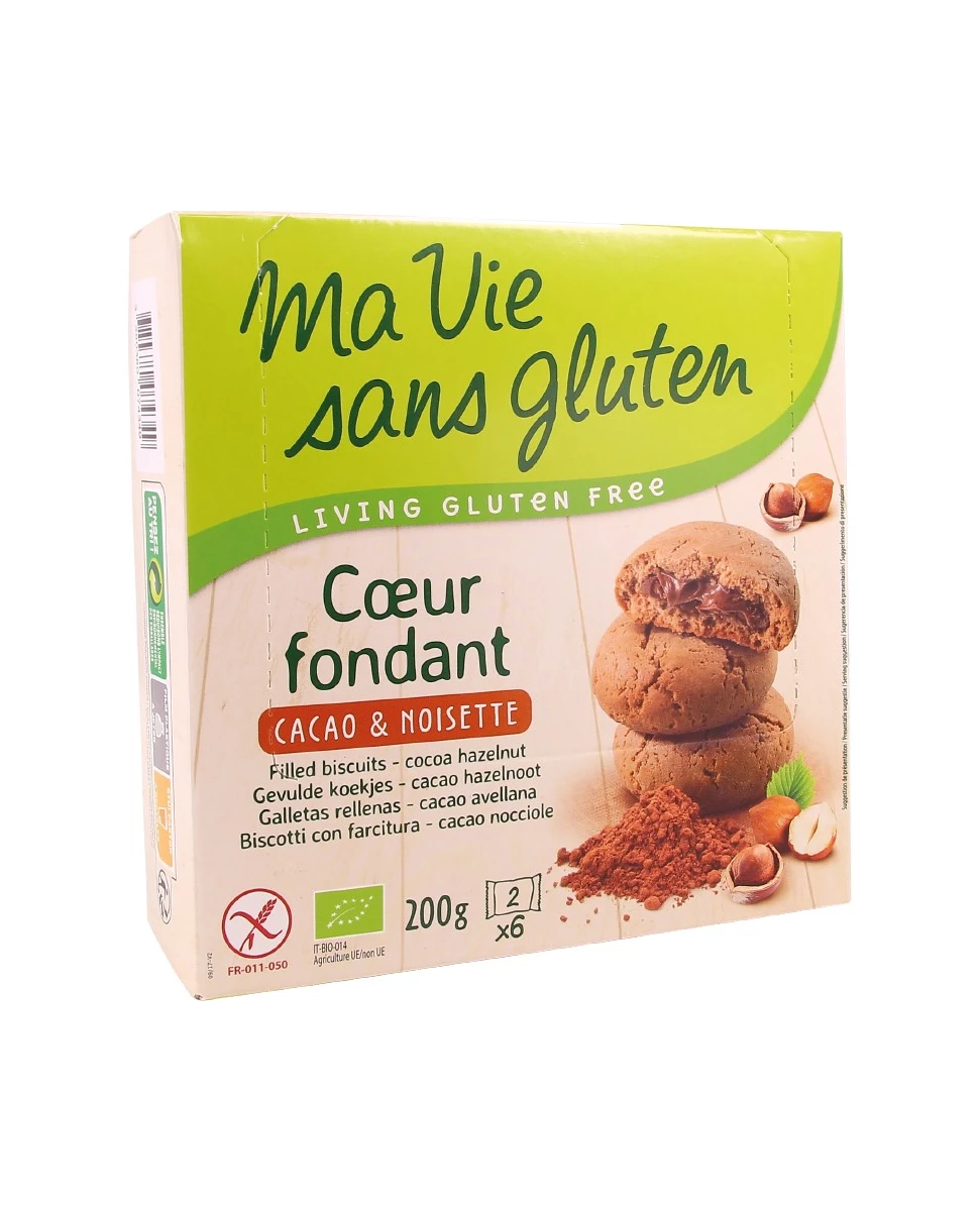 Coeur Fondant Cacao & Noisette - 200g - Ma Vie Sans Gluten