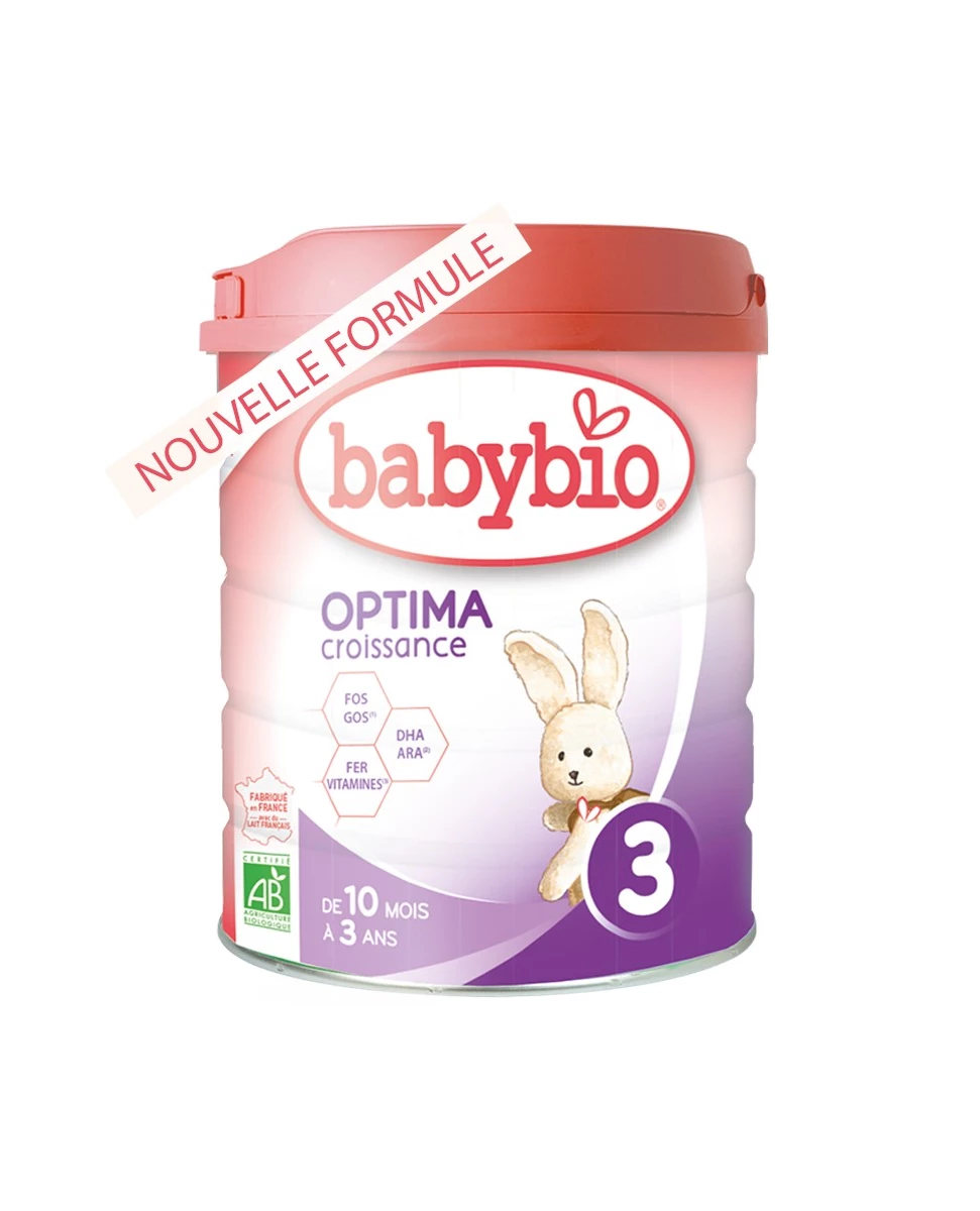 Optima 3 Croissance 10 mois à 3 ans - 800g - Babybio