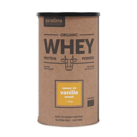 Protéine Whey Vanille - 400g - Purasana
