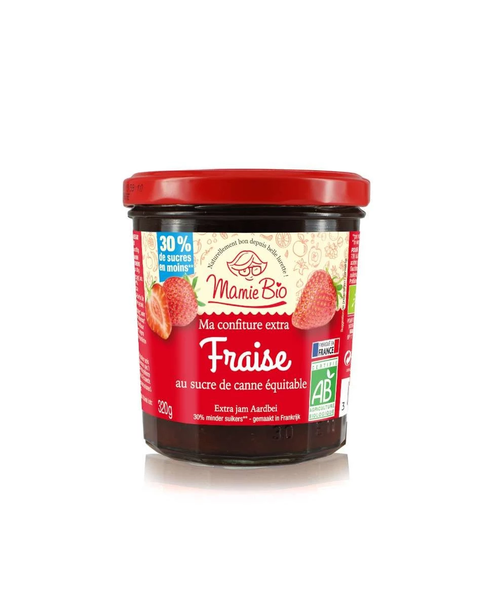 Confiture Extra Fraise - 320g - Mamie Bio