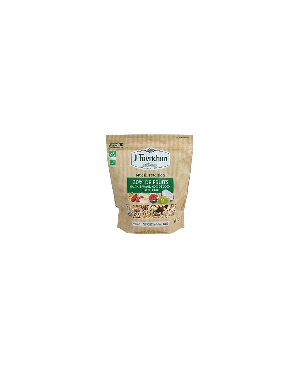 Muesli Tradition 30% de Fruits - 500g - Favrichon