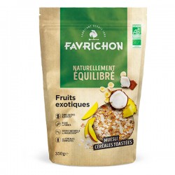 Muesli Céréales Toastées Fruits Exotiques - 350g - Favrichon