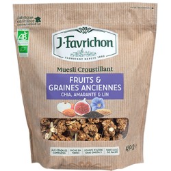 Muesli Fruits et Graines Anciennes - 450g - Favrichon