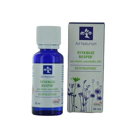 Mélange Huiles Essentielles Synergie Respir' - 30ml - Ad Naturam