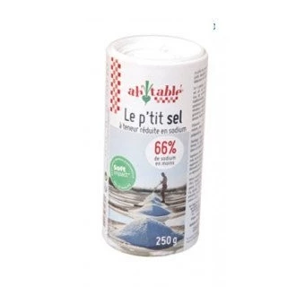 P'tit Sel à Teneur Réduite en Sodium - 250 g - Ah Table