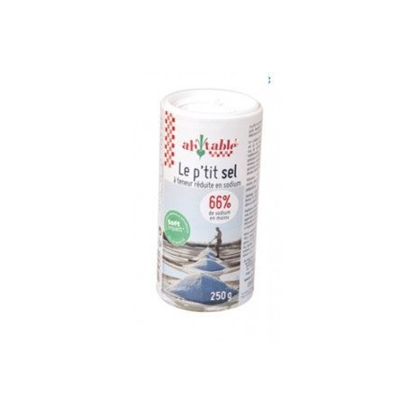 P'tit Sel à Teneur Réduite en Sodium - 250 g - Ah Table