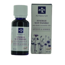 Mélange Huiles Essentielles Synergie Nuit Paisible - 30ml - Ad Naturam