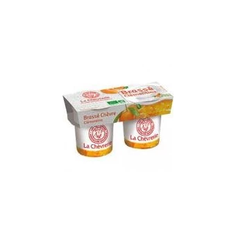 Brassé Chèvre Clémentine - 2x125g - La Chèvrerie