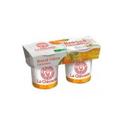 Brassé Chèvre Clémentine - 2x125g - La Chèvrerie