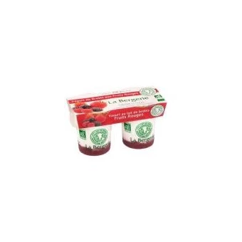 Yaourt Brebis Fruits Rouges - 2x125g - La Bergerie