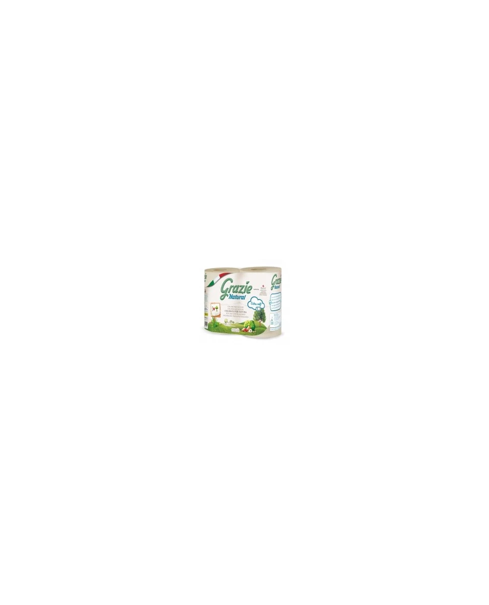 4 rouleaux de Papier Toilette Grazie Natural - Lucart
