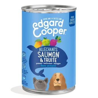 Boîte Chien Saumon & Truite - 400g - Edgard Cooper