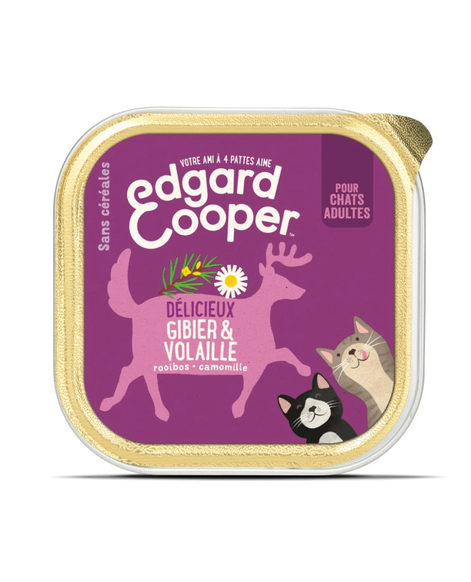 Cat Cup Gibier & Volaille - 85g - Edgard Cooper