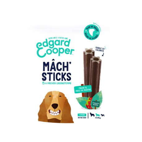 Mach Sticks Fraise Moyen Chien - 160g - Edgard Cooper