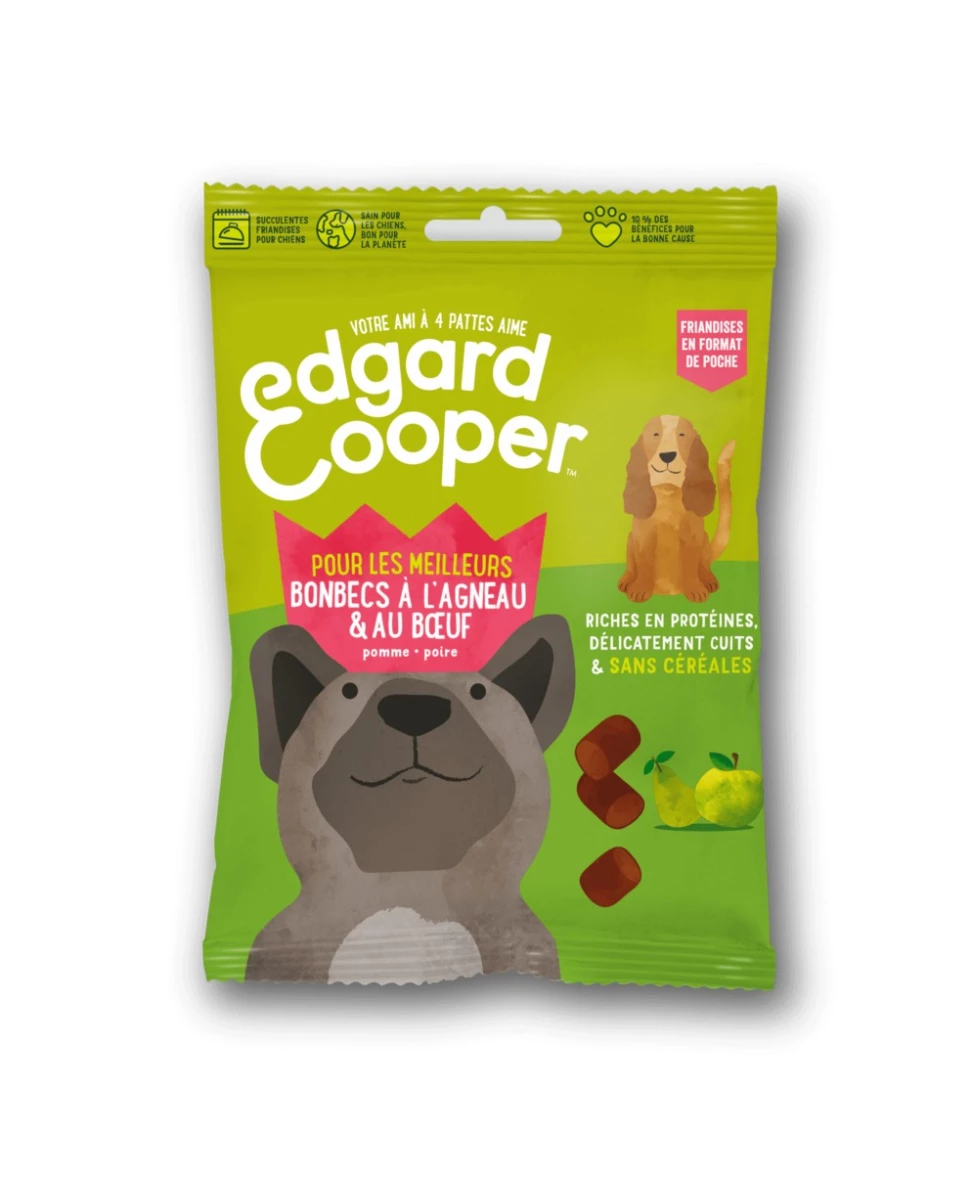 Chien Bonbecs Agneau Boeuf - 50g - Edgard Cooper