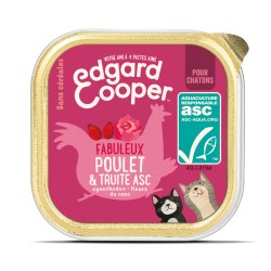 Chaton Cup Poulet & Truite - 85g - Edgard Cooper