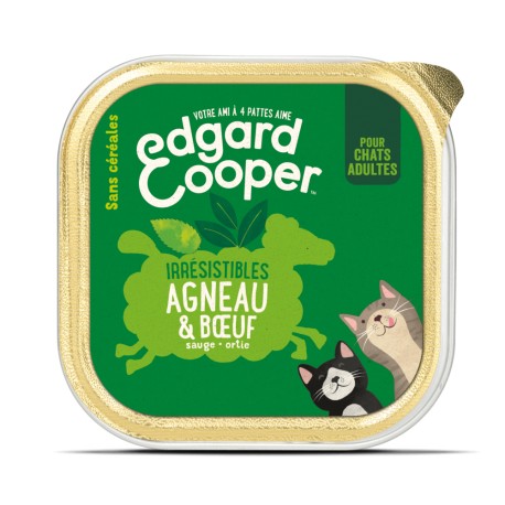 Cat Cup Boeuf & Agneau - 85g - Edgard Cooper