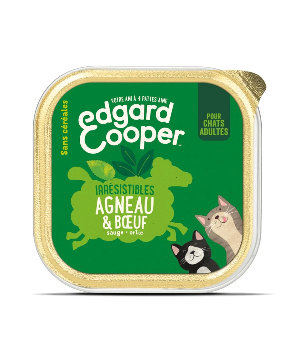 Cat Cup Boeuf & Agneau - 85g - Edgard Cooper