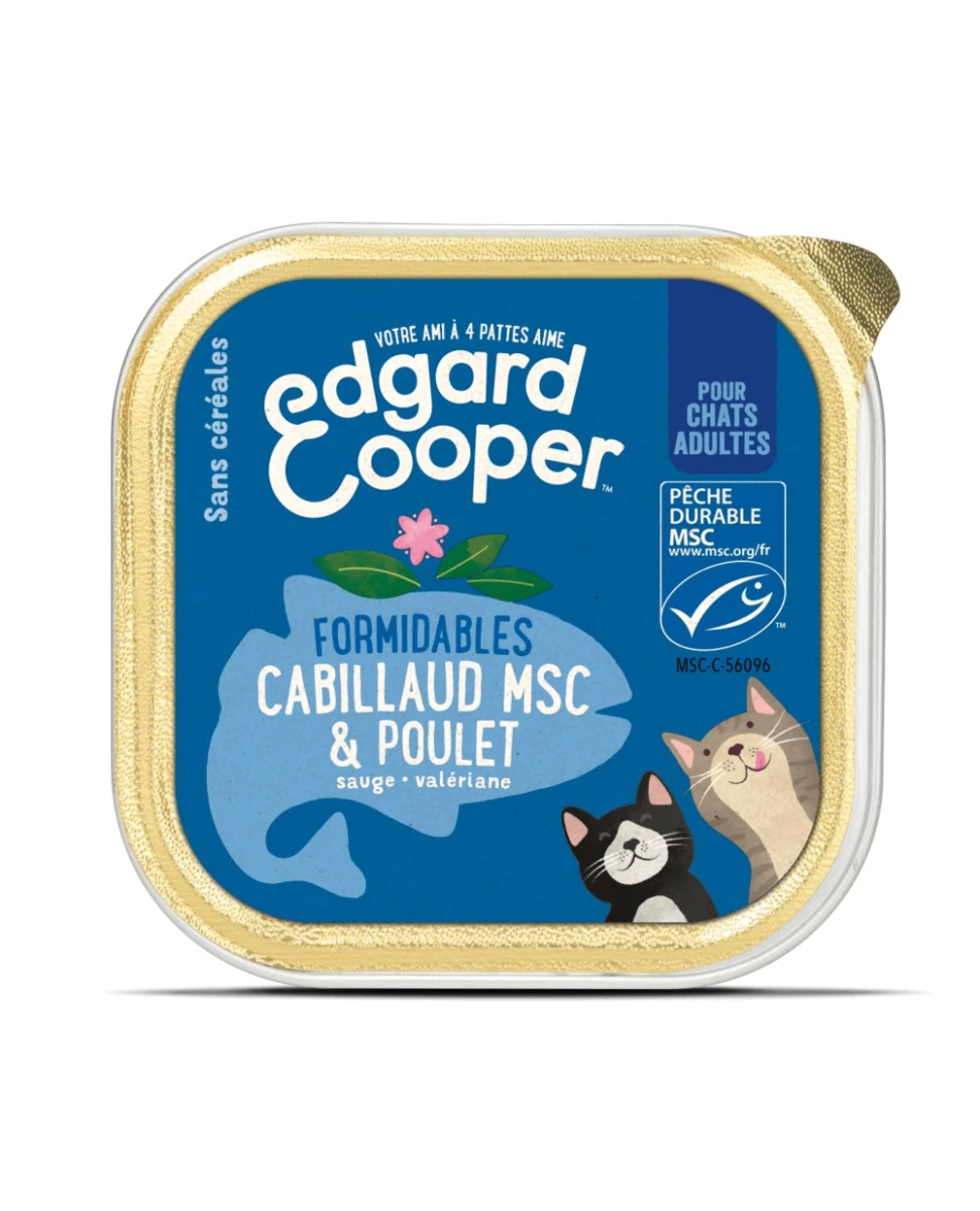Cat Cup Poulet & Cabillaud - 85g - Edgard Cooper