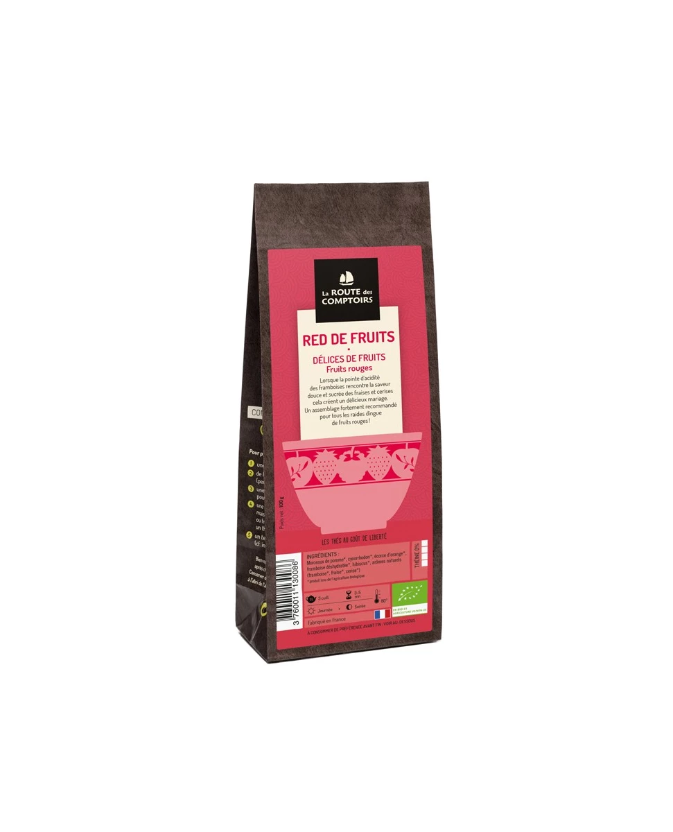Tisane Red De Fruits Rouges - 100g - La Route Des Comptoirs