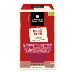 The Noir Rouge Désir - 20 Infusettes - La Route Des Comptoirs