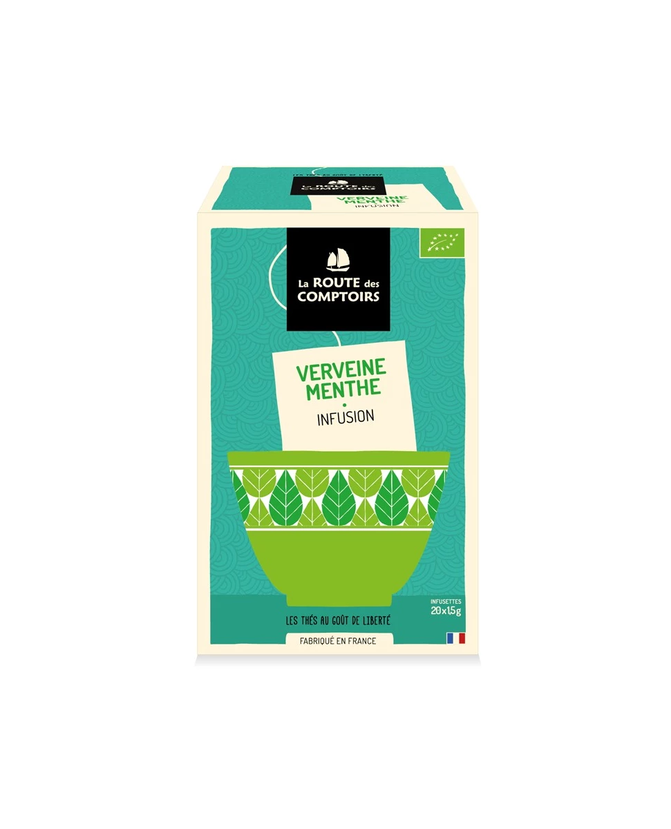 Infusion Verveine Menthe - 20 Infusettes - La Route Des Comptoirs