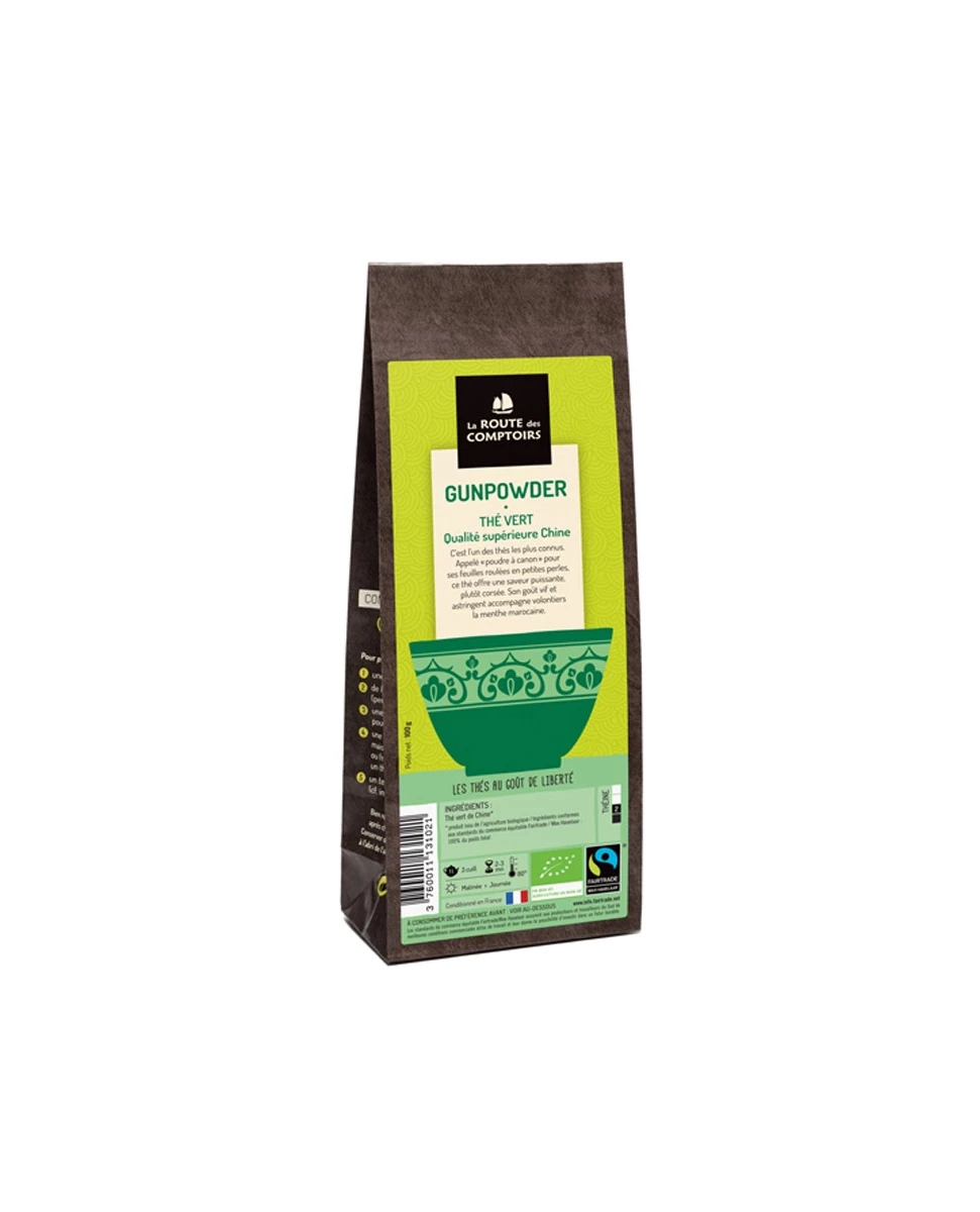 Thé Vert Gunpowder - 100g - La Route Des Comptoirs