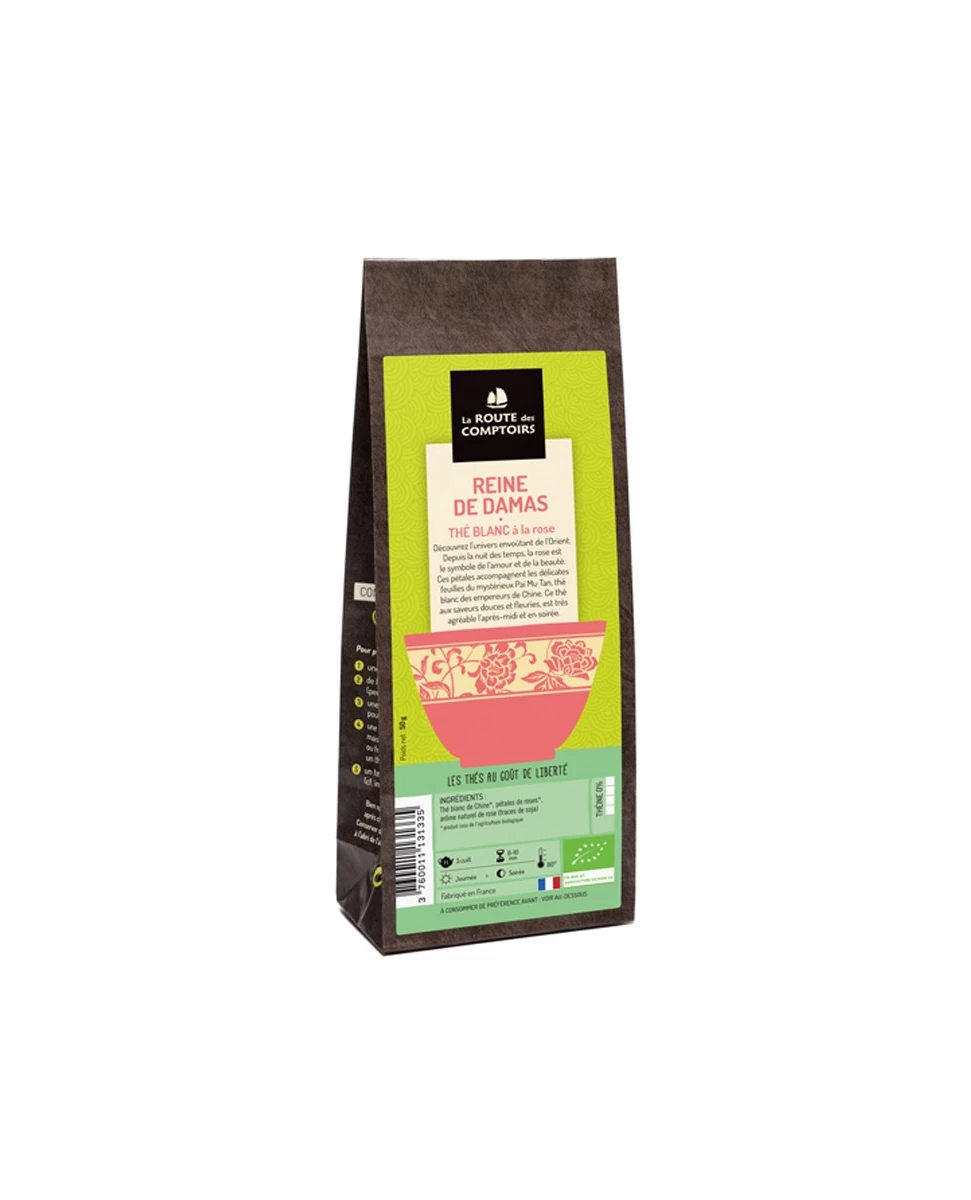 Thé Blanc Reine De Damas - 50g - La Route Des Comptoirs