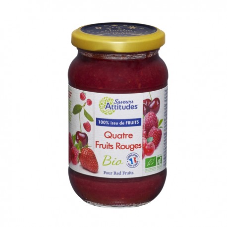 Préparation aux Quatre Fruits Rouges 310g-Saveurs Attitudes